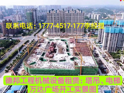 萬(wàn)達(dá)廣場(chǎng)、岳麓青城一二三期   租賃塔吊、電梯實(shí)情